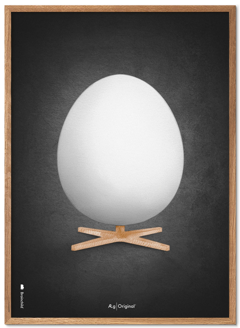Brainchild – Poster – Akvarell – Svart – Ägg