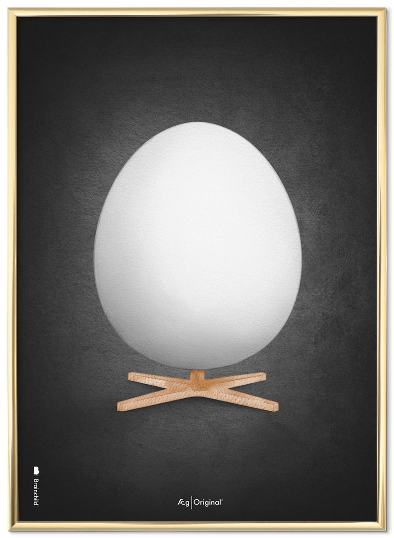 Brainchild – Poster – Akvarell – Svart – Ägg