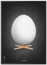Brainchild – Poster – Akvarell – Svart – Ägg