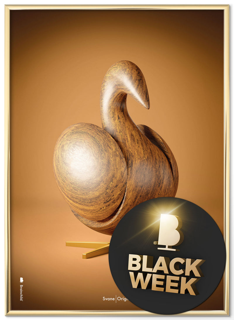 Brainchild – Poster – Klassisk – Brun – Svan Figur