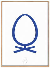 Brainchild – Canvastryck – Akvarell – Vit / Blå – Ägg