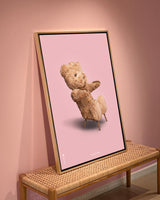 Brainchild – Canvastryck – Klassisk – Rosa – Bamse