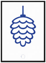 Brainchild – Canvastryck – Akvarell – Vit / Blå – Kotte