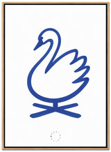 Brainchild – Canvastryck – Akvarell – Vit / Blå – Svan