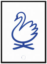 Brainchild – Canvastryck – Akvarell – Vit / Blå – Svan