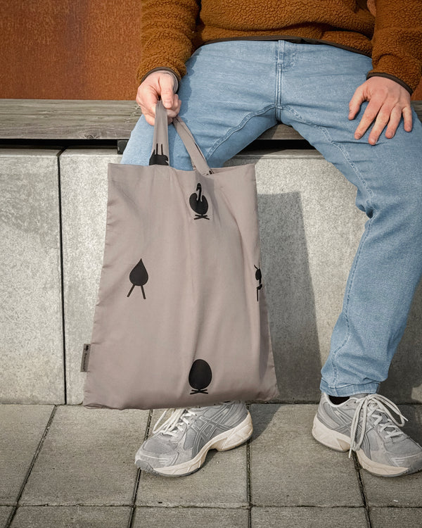 Brainchild – Tote bag – Designikoner – Mörkgrå/Svart