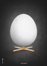 Brainchild – Poster – Akvarell – Svart – Ägg