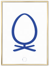 Brainchild – Poster – Akvarell – Vit / Blå – Ägg