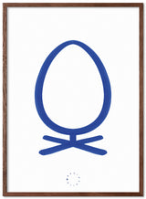 Brainchild – Poster – Akvarell – Vit / Blå – Ägg