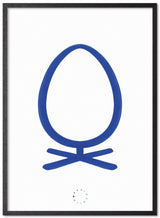 Brainchild – Poster – Akvarell – Vit / Blå – Ägg