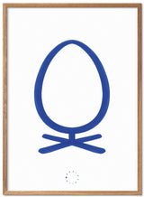 Brainchild – Poster – Akvarell – Vit / Blå – Ägg