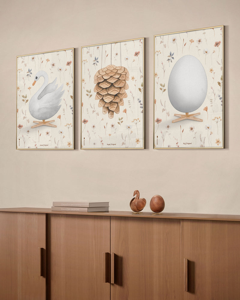 Brainchild – Poster – Flora – Sand – Akvarell Svan