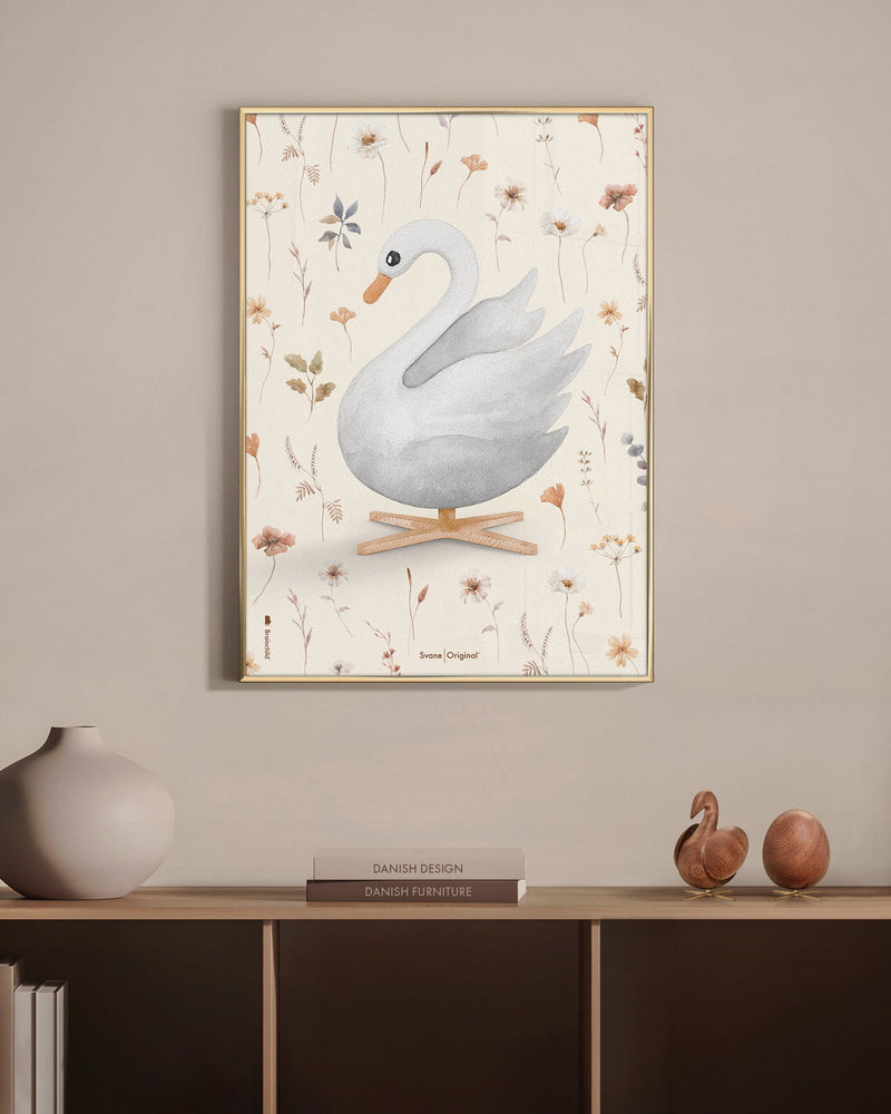 Brainchild – Poster – Flora – Sand – Akvarell Svan