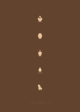 Brainchild – Poster – Designikoner – Brun – Essens