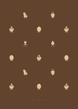 Brainchild – Poster – Designikoner – Brun – Harmoni