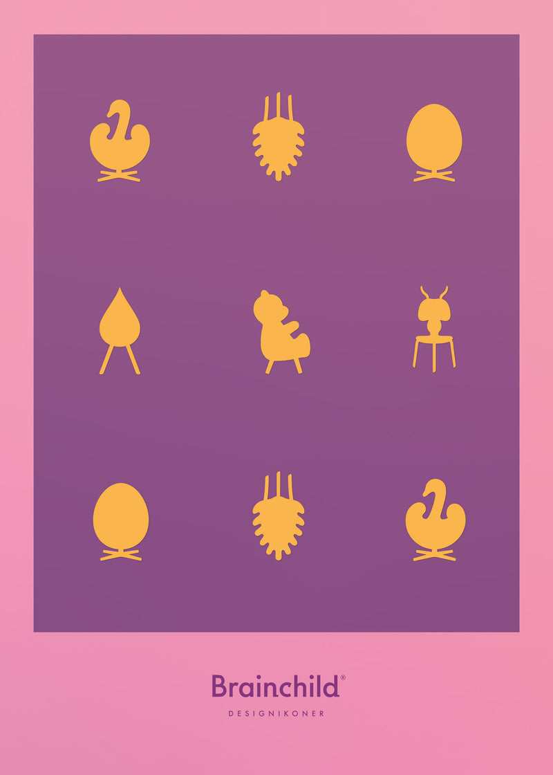 Brainchild – Poster – Designikoner – Rosa