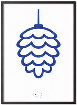 Brainchild – Poster – Akvarell – Vit / Blå – Kotte