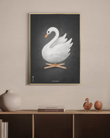 Brainchild – Poster – Akvarell – Svart – Svan
