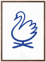 Brainchild – Poster – Akvarell – Vit / Blå – Svan