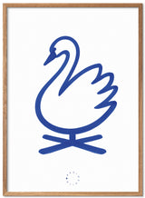 Brainchild – Poster – Akvarell – Vit / Blå – Svan
