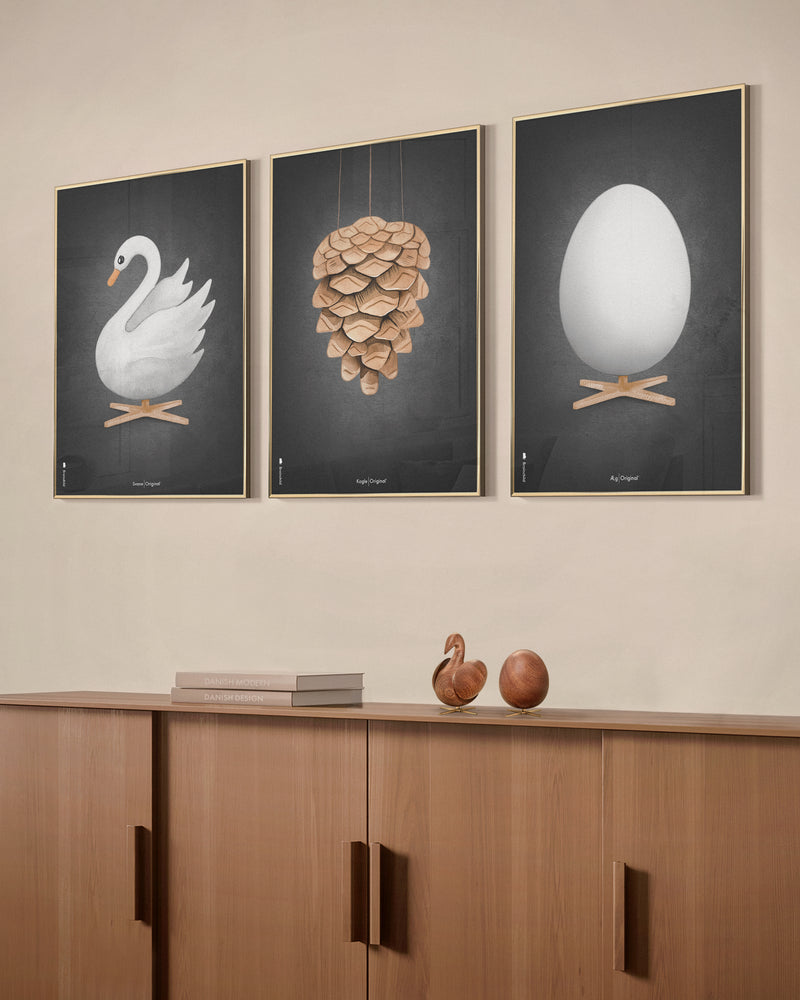 Brainchild – Poster – Akvarell – Svart – Svan