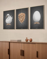 Brainchild – Poster – Akvarell – Svart – Ägg