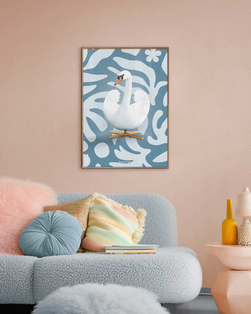 Brainchild – Poster – Flora – Blå – Svan