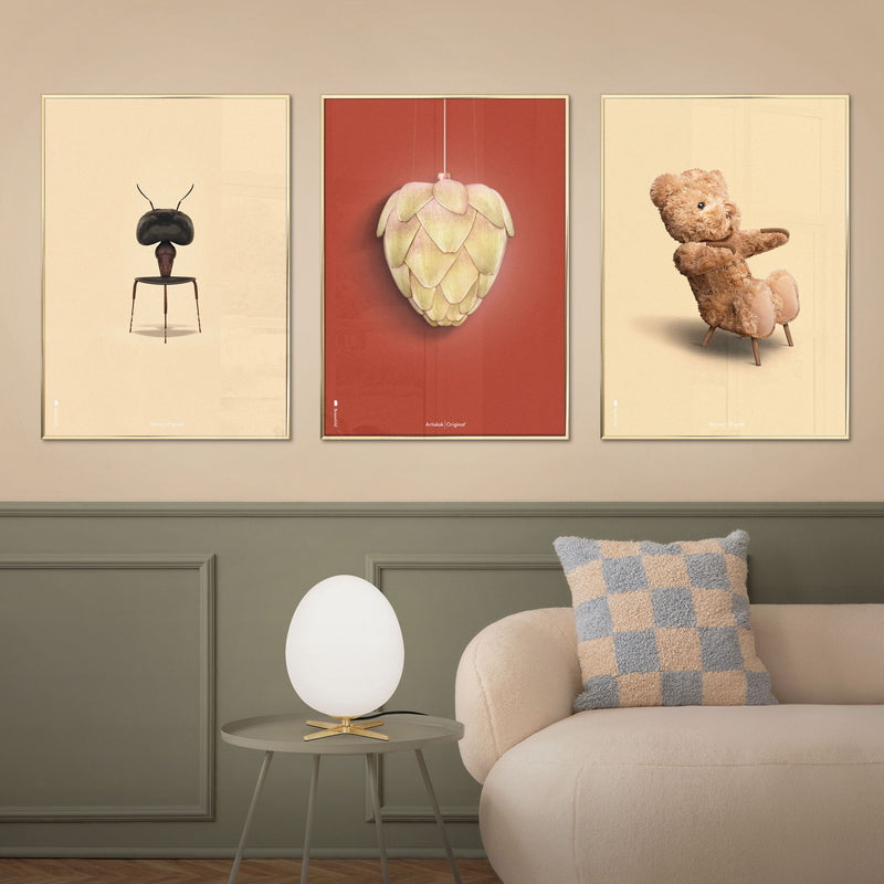 Brainchild – Poster – Klassisk – Röd – Kronärtskocka