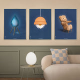 Brainchild – Poster – Klassisk – Mörkblå – Droppe