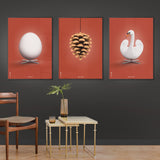 Brainchild – Poster – Klassisk – Röd – Ägg