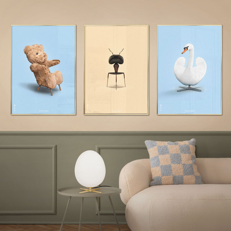 Brainchild – Poster – Klassisk – Ljusblå – Bamse