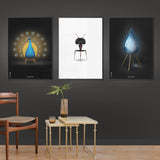 Brainchild – Poster – Klassisk – Svart – Påfågel
