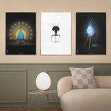 Brainchild – Poster – Klassisk – Svart – Påfågel