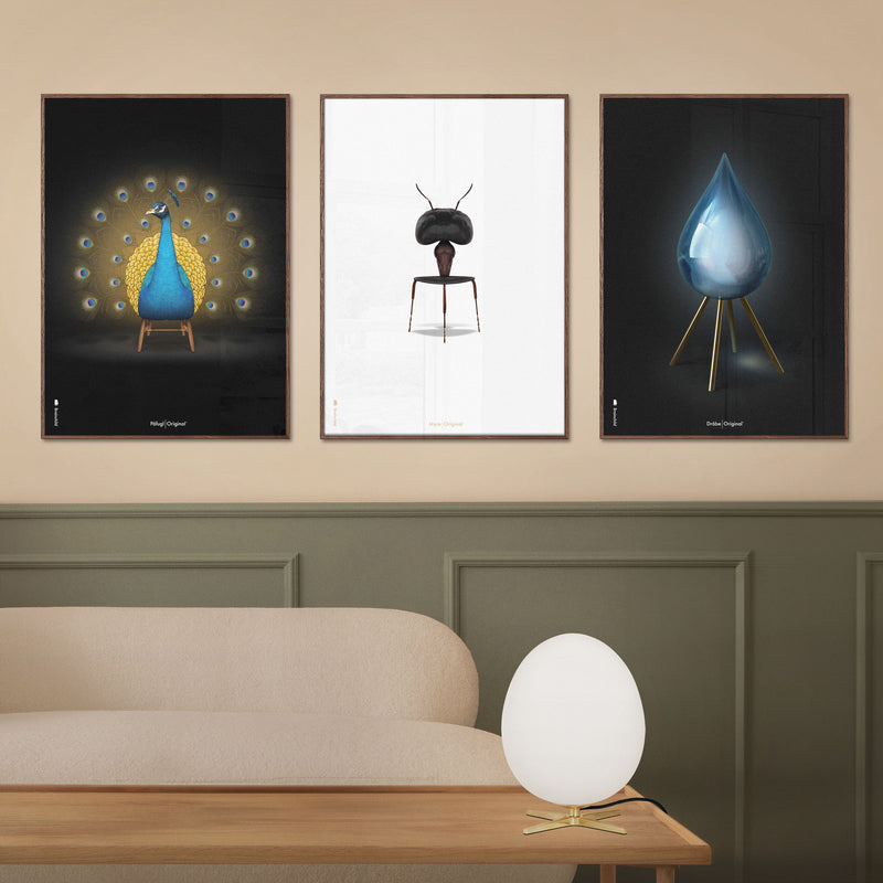 Brainchild – Poster – Klassisk – Svart – Påfågel
