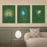 Brainchild – Poster – Klassisk – Grön – Snödroppar
