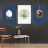 Brainchild – Poster – Klassisk – Vit – Påfågel