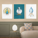 Brainchild – Poster – Klassisk – Petroleumblå – Svan