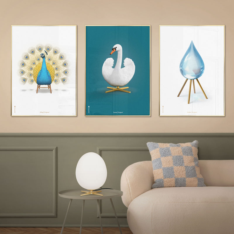 Brainchild – Poster – Klassisk – Petroleumblå – Svan