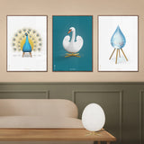 Brainchild – Poster – Klassisk – Petroleumblå – Svan