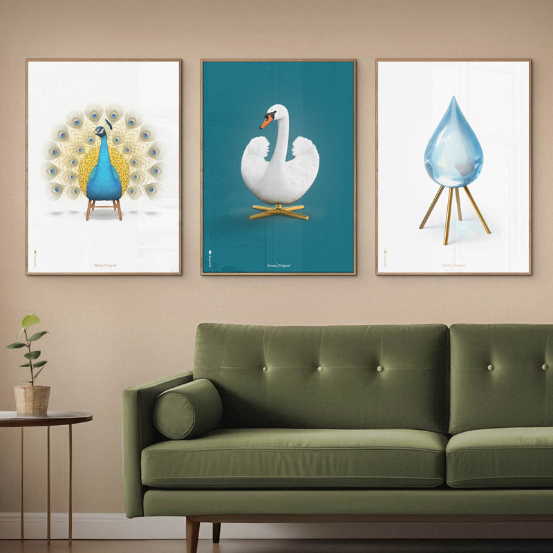 Brainchild – Poster – Klassisk – Petroleumblå – Svan