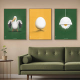Brainchild – Poster – Klassisk – Gul – Ägg
