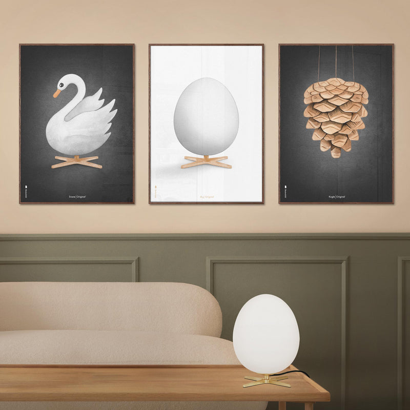 Brainchild – Poster – Akvarell – Svart – Svan