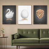 Brainchild – Poster – Akvarell – Svart – Svan