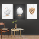 Brainchild – Poster – Akvarell – Svart – Ägg