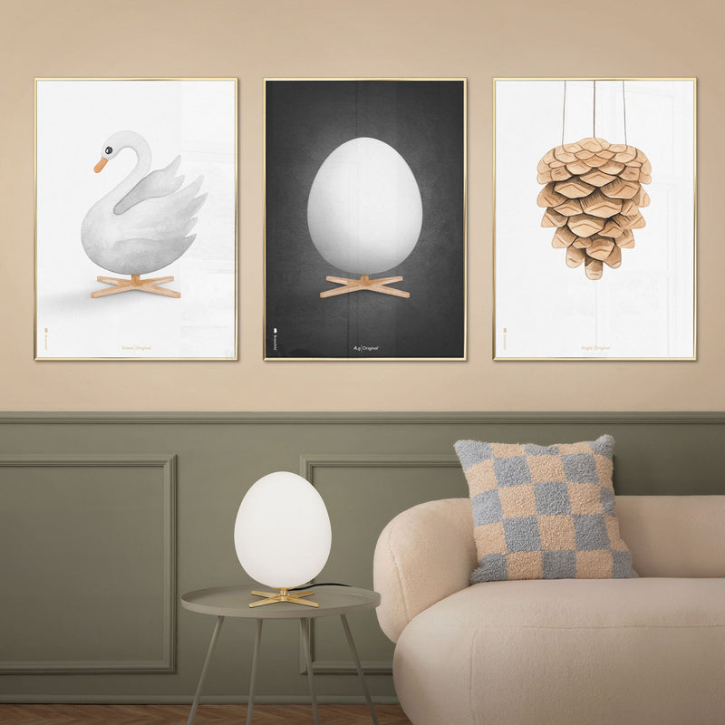 Brainchild – Poster – Akvarell – Svart – Ägg
