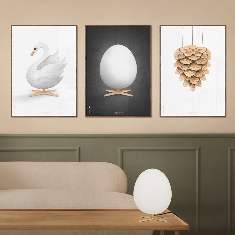 Brainchild – Poster – Akvarell – Svart – Ägg