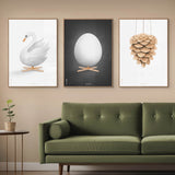 Brainchild – Poster – Akvarell – Svart – Ägg