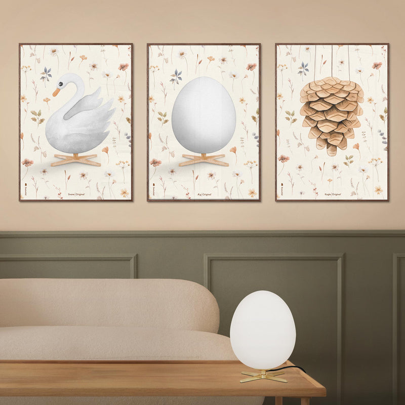 Brainchild – Poster – Flora – Sand – Akvarell Svan