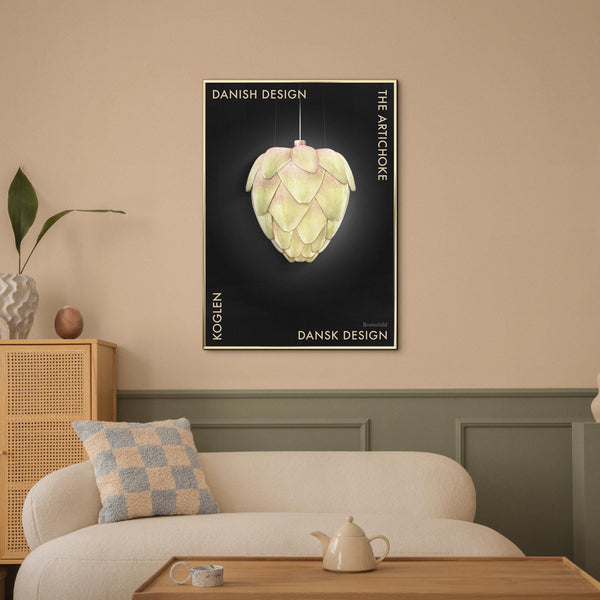 Brainchild – Poster – Danish Design – Svart – Kronärtskocka