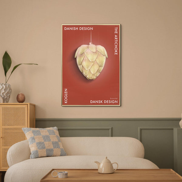 Brainchild – Poster – Danish Design – Röd – Kronärtskocka